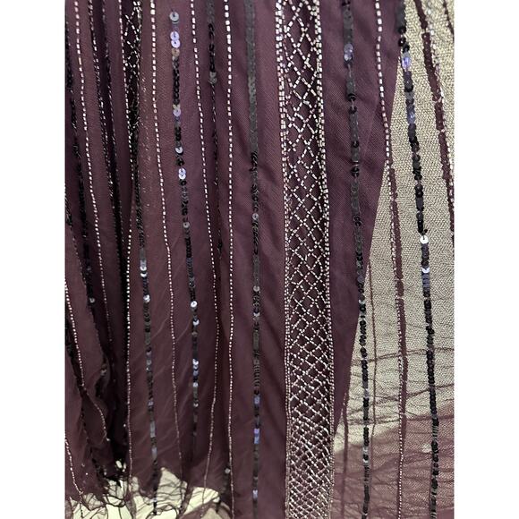 Mac Duggal Purple Sequin Midi Dress - Picture 8 of 10